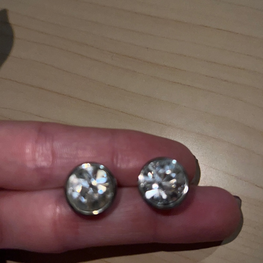 Michael Kors silver post earrings